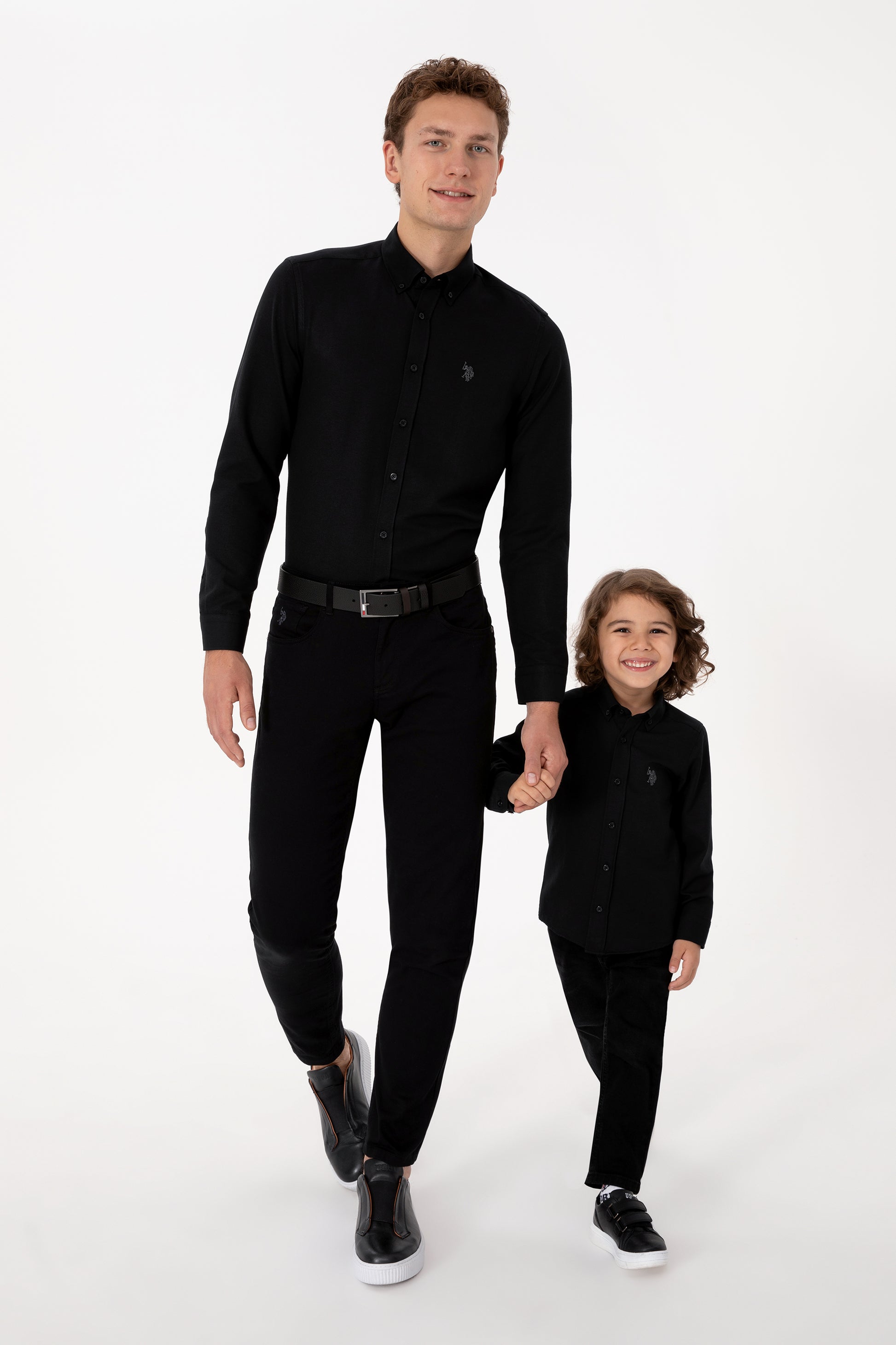 Men's Black Long Sleeve Basic Shirt