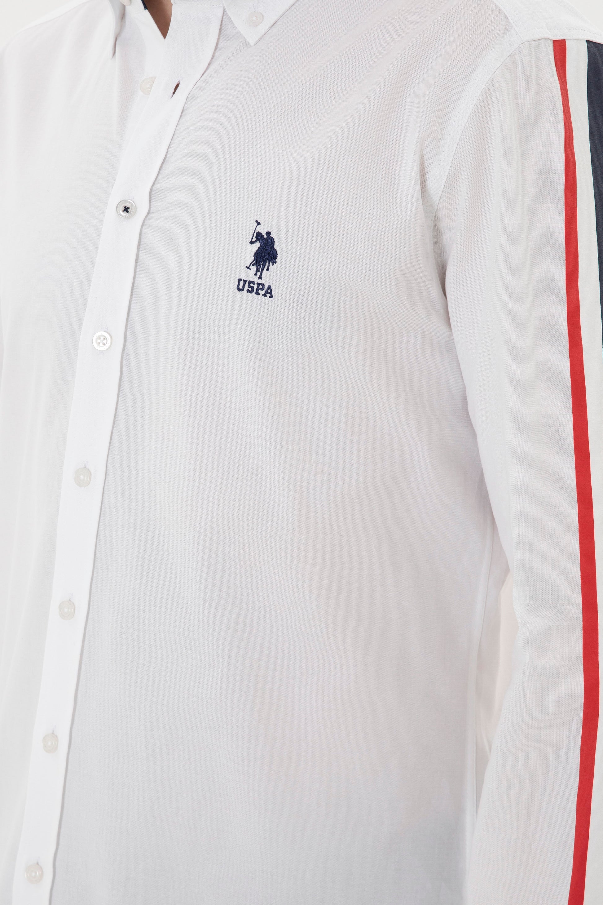 Men's White Long Sleeve Shirt