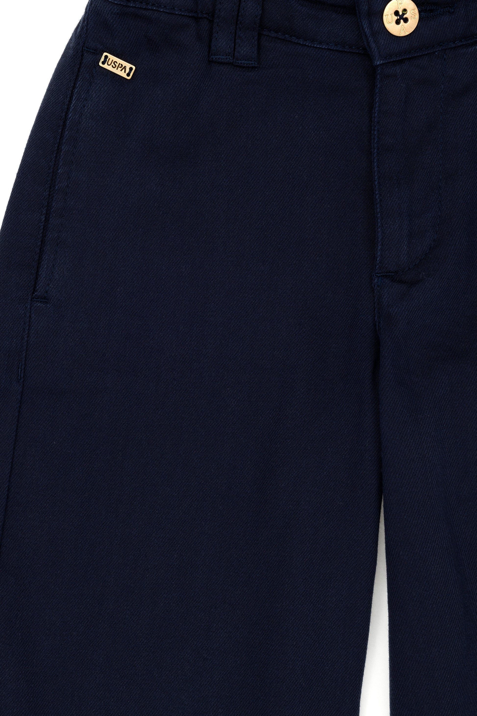 Girls' Navy Blue Canvas Pants