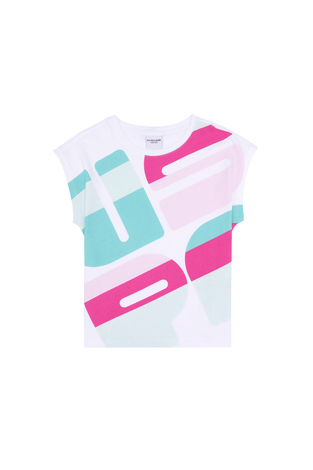Girls' Crew Neck White T-Shirt