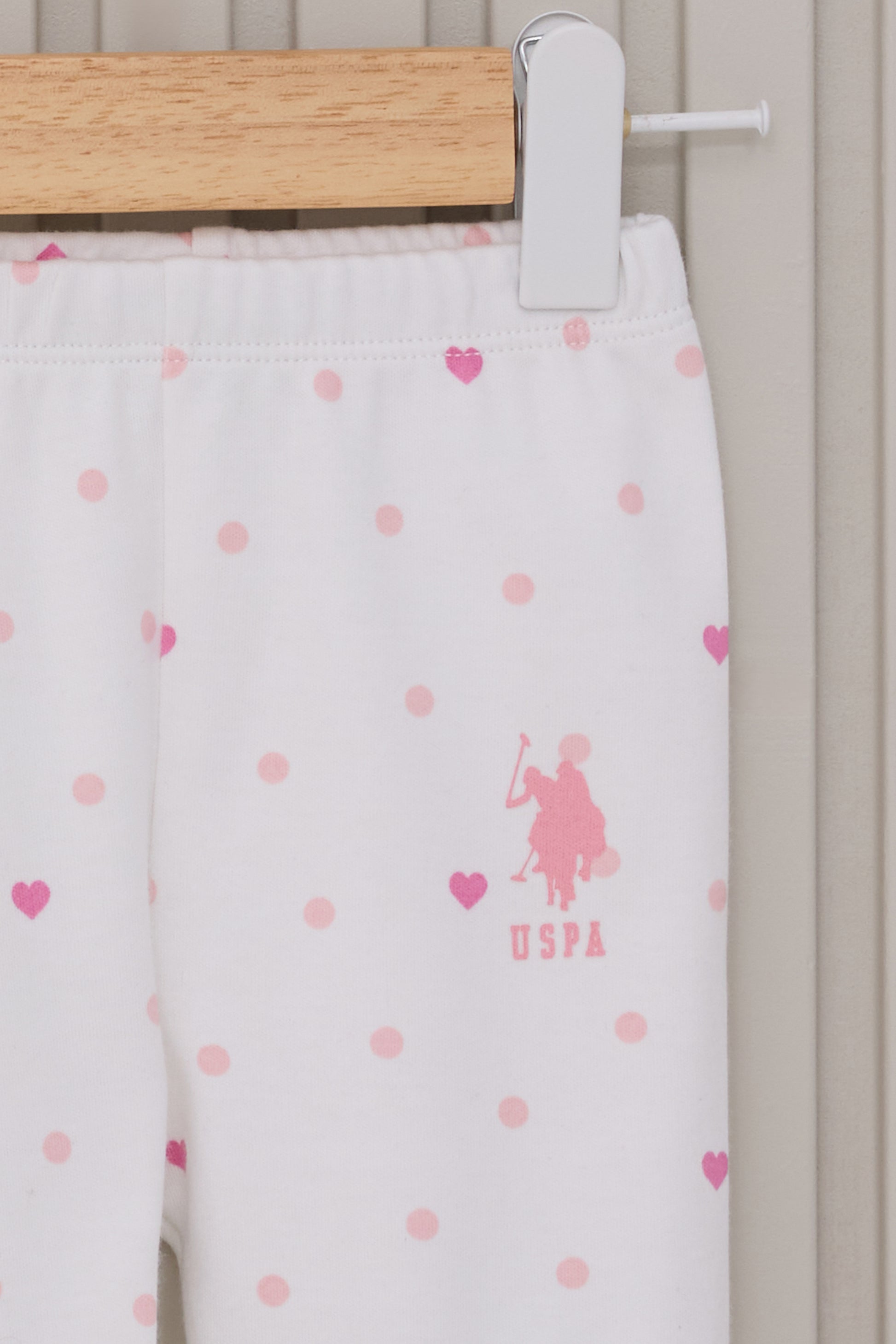 Baby Girl White Pattern 100% Cotton 3-Piece Pajama Set