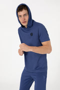Men's Regular Fit Crew Neck Light Navy T-Shirt