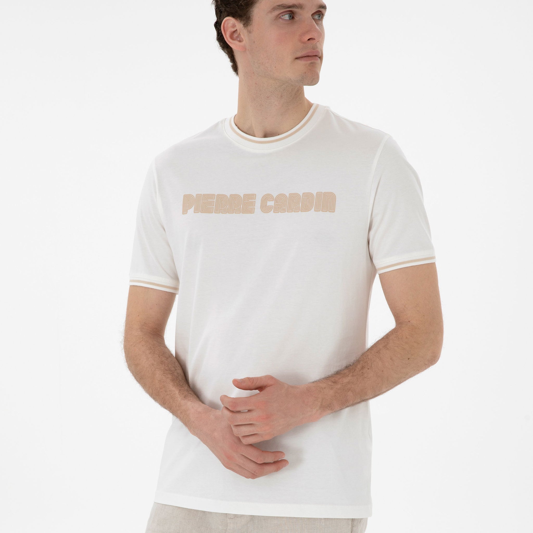 Ecru Regular Fit T-Shirt