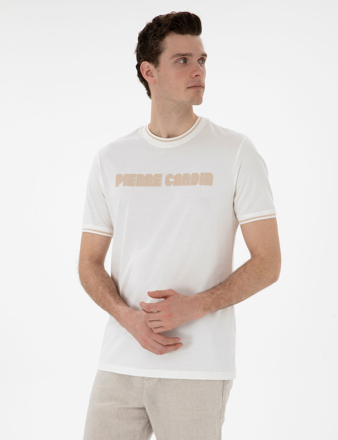 Ecru Regular Fit T-Shirt