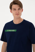 Men's Comfort Fit Crew Neck Navy T-Shirt