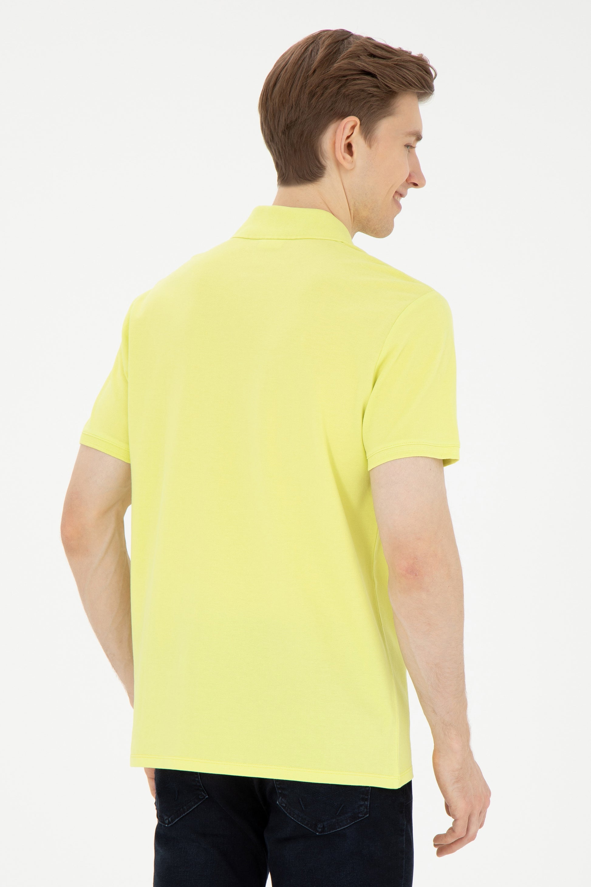 Men's Peanut Green Basic T-Shirt