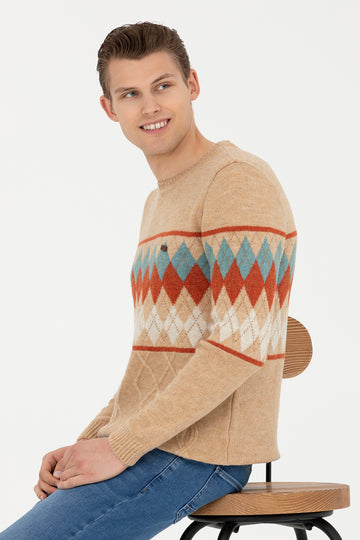 Men's Sand Melange Sweater