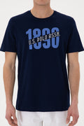 Men's Regular Fit Crew Neck Navy T-Shirt