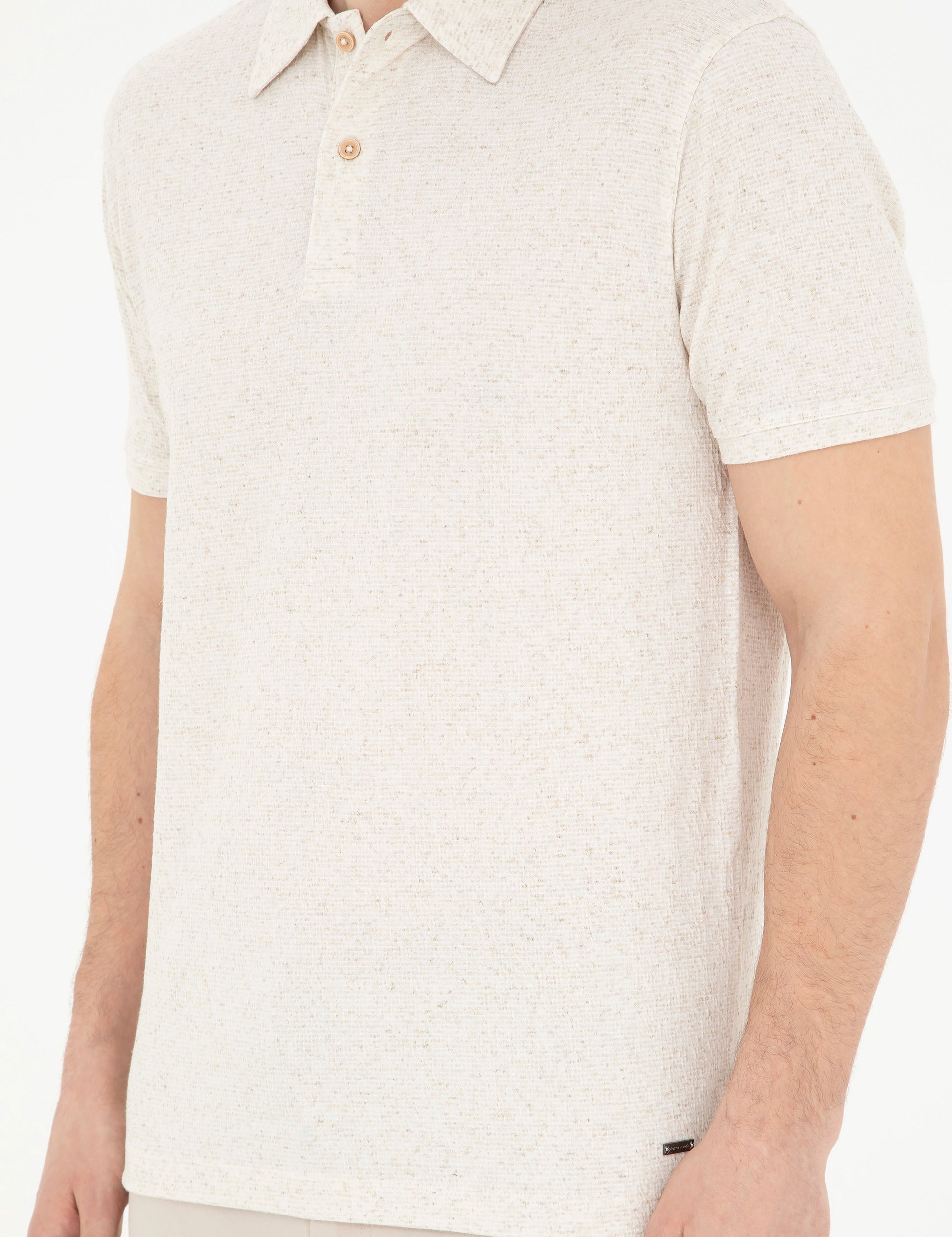 Beige Slim Fit T-Shirt