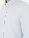 Light Blue Slim Fit Long Sleeve Shirt