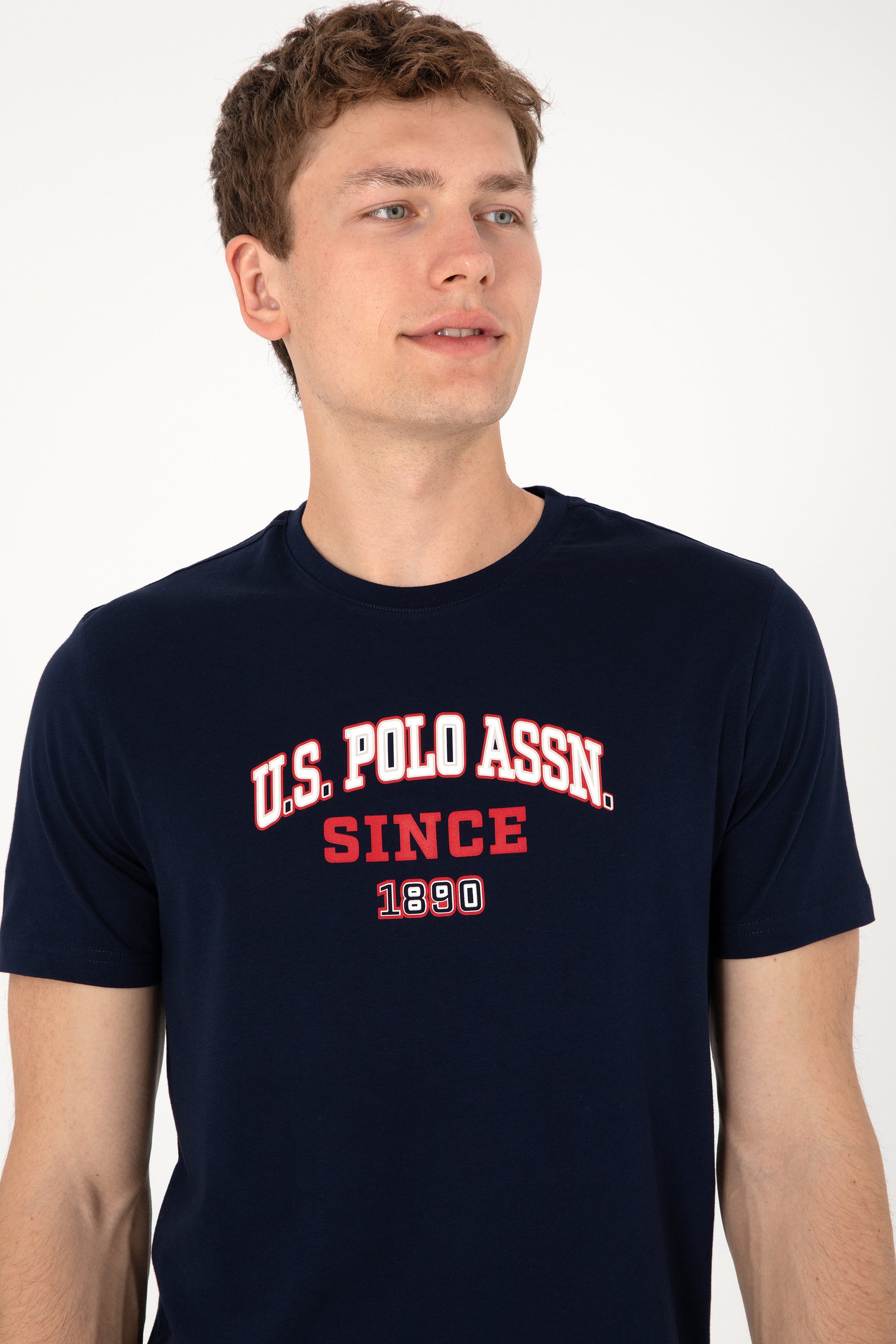 Men's Regular Fit Crew Neck Navy T-Shirt