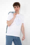 Men's Regular Fit Crew Neck White T-Shirt