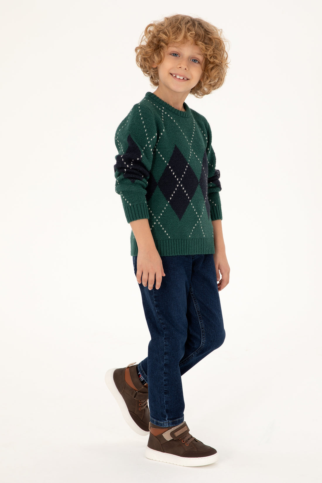 Boy's Dark Green Sweater