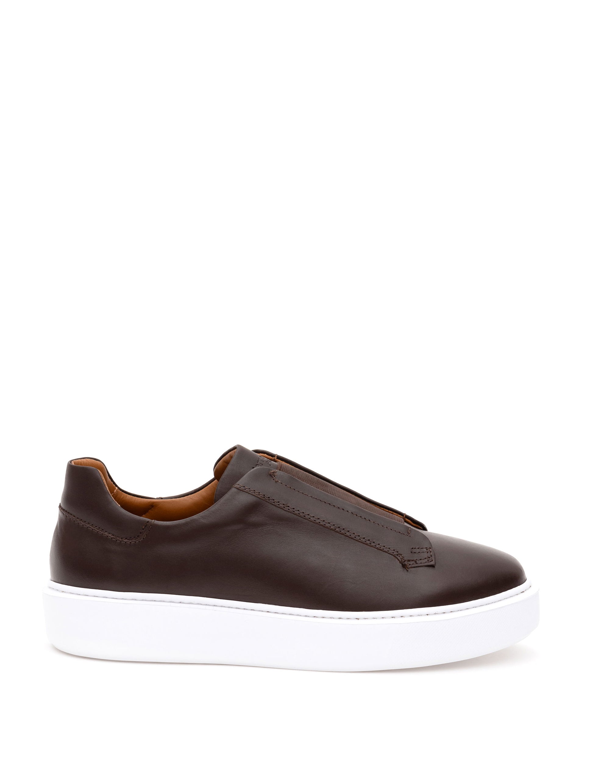 Brown 100% Leather Casual Shoes