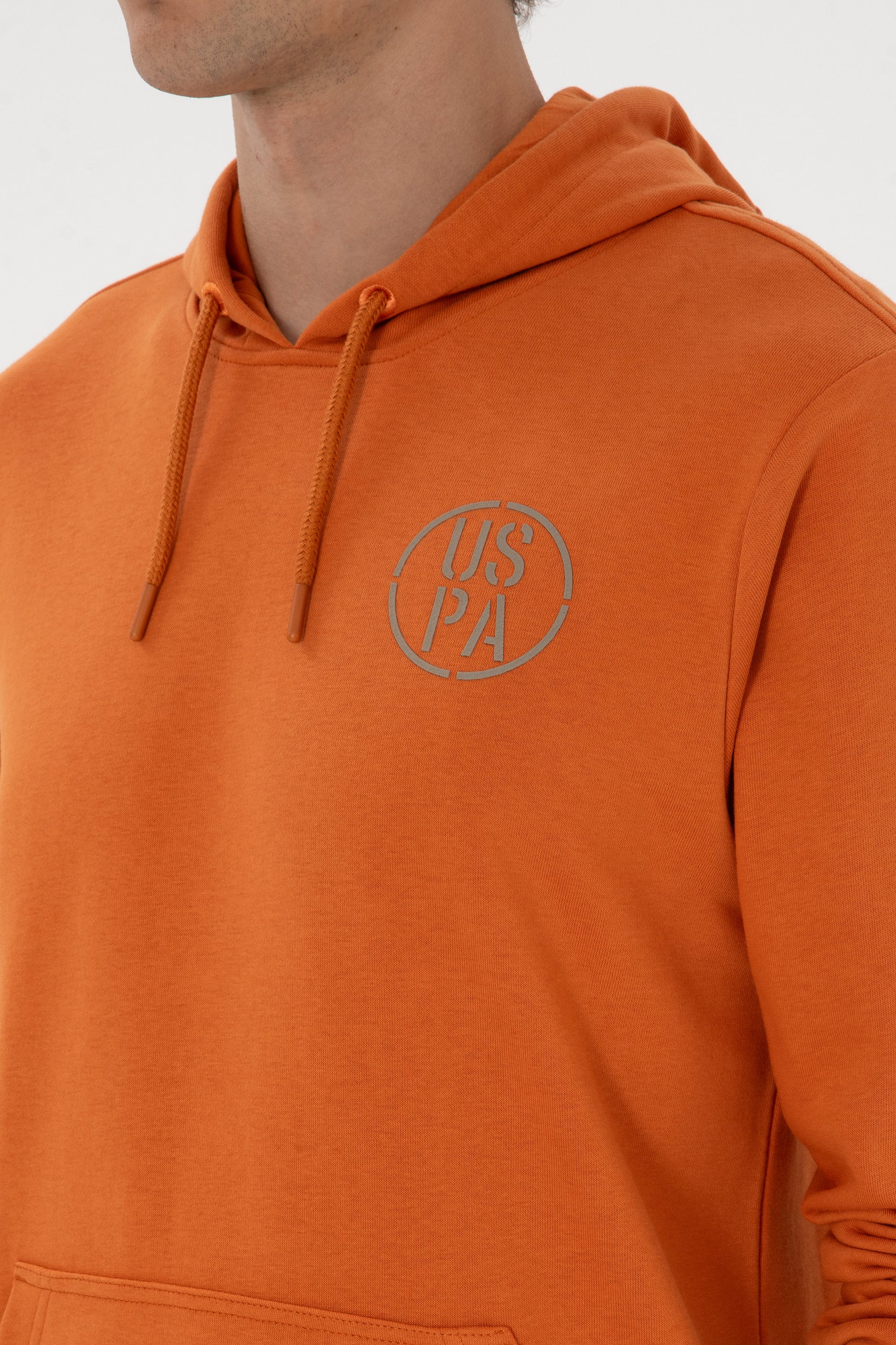 Erkek Regular Fit Kapişonlu Bakır Sweatshirt