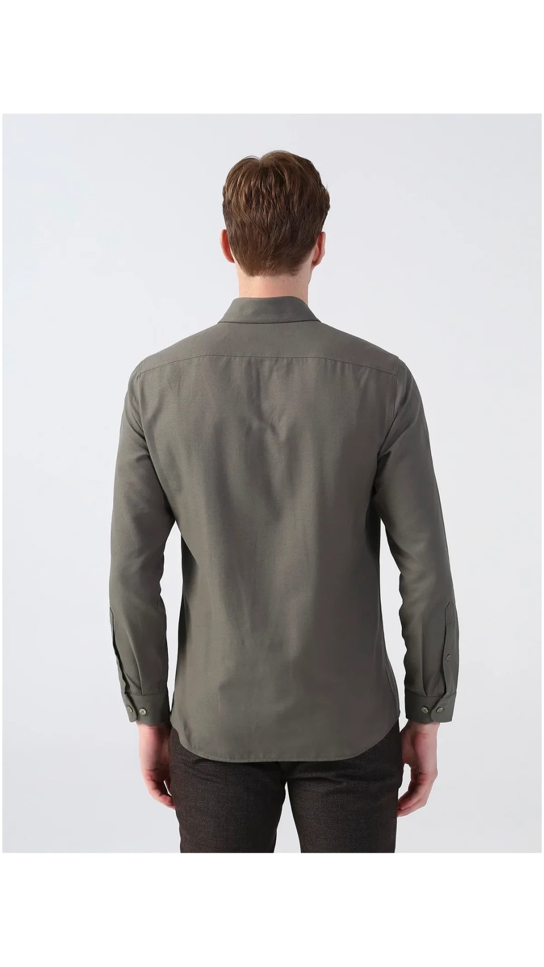 BASE. Polo Assn. slim Olive Shirt