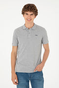 Men's Grey Melange Basic T-Shirt