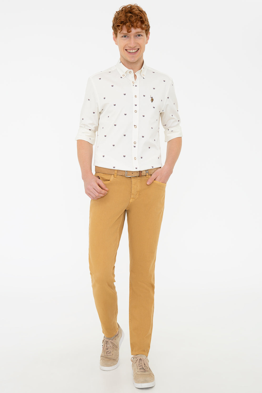 Men's Mustard Canvas Pants