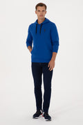 Men's Blue Basic Sweatshirt