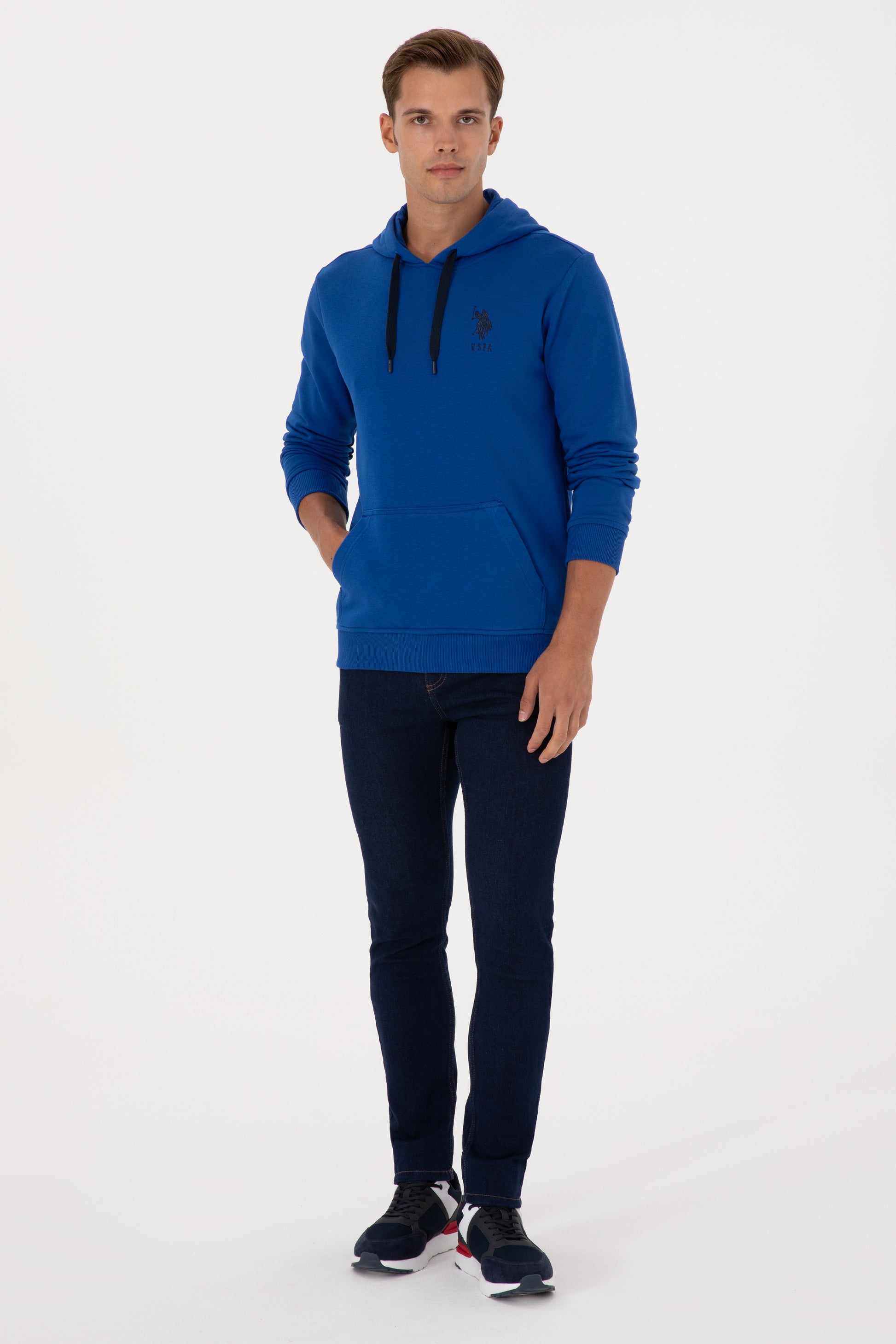 Men's Blue Basic Sweatshirt