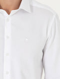 White Slim Fit Long Sleeve Shirt