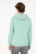 Men's Water Green Basic Sweatshirt