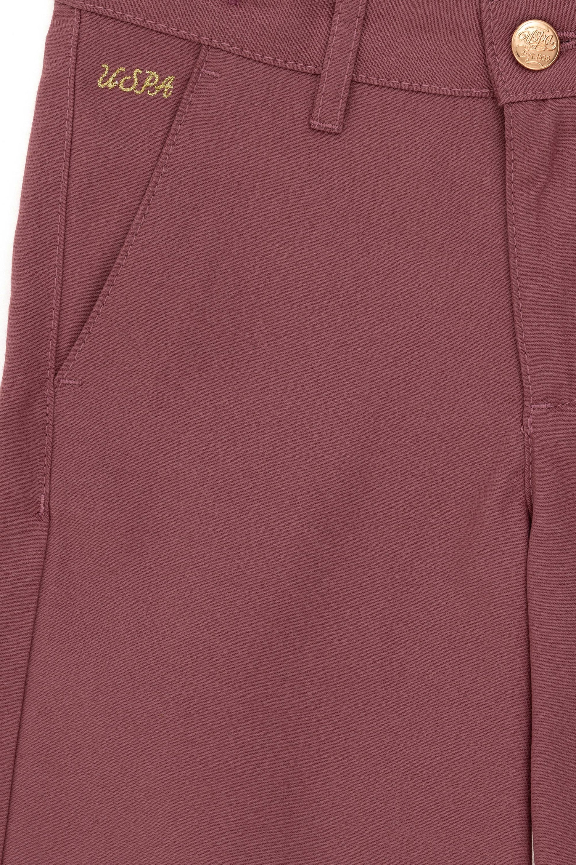 Girls' Dusty Rose Canvas Pants