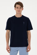 Men's Comfort Fit Crew Neck Navy T-Shirt