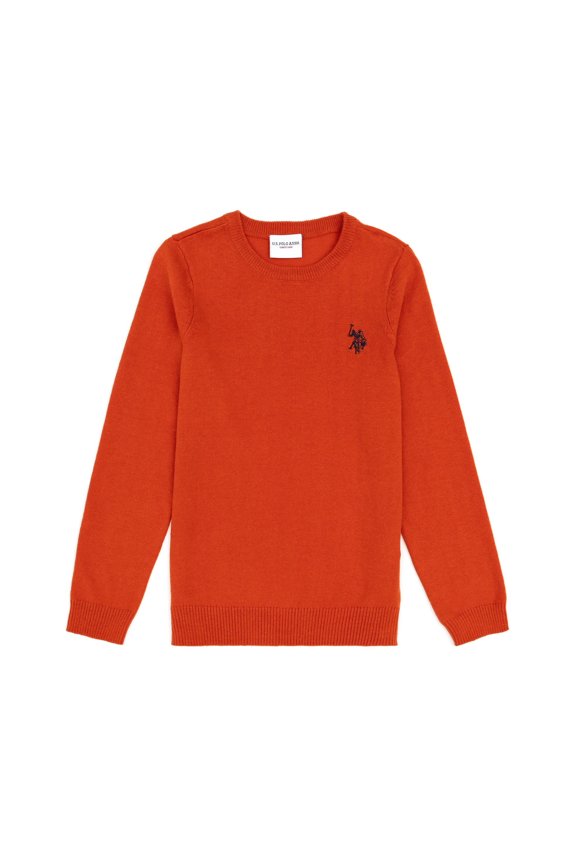 Girls' Tile Crew Neck Basic Sweater
