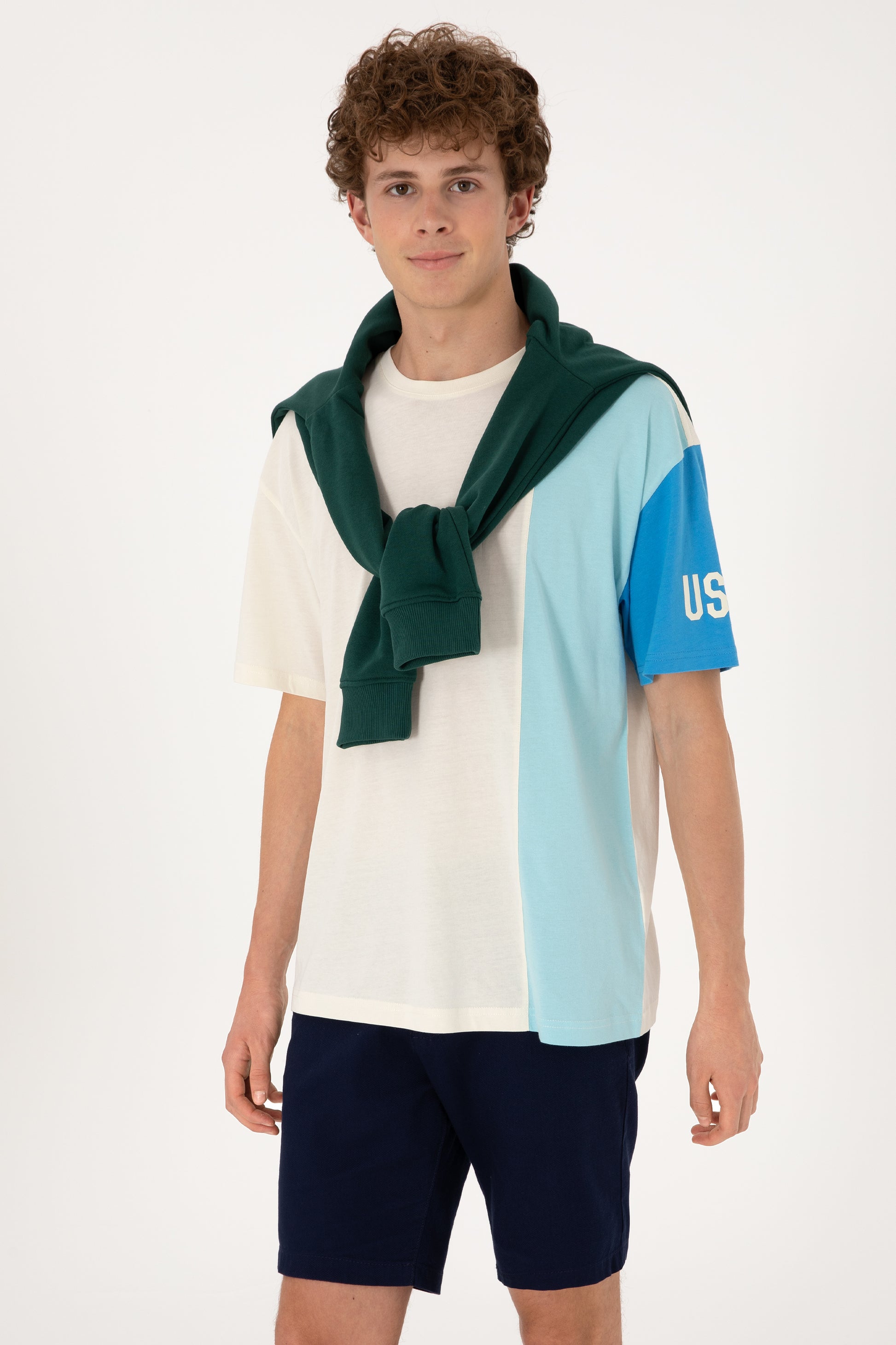 Men's Comfort Fit Crew Neck Ecru T-Shirt
