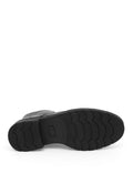 Black 100% Leather Rubber Sole Boots