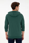 Men's Dark Green Knitted Cardigan