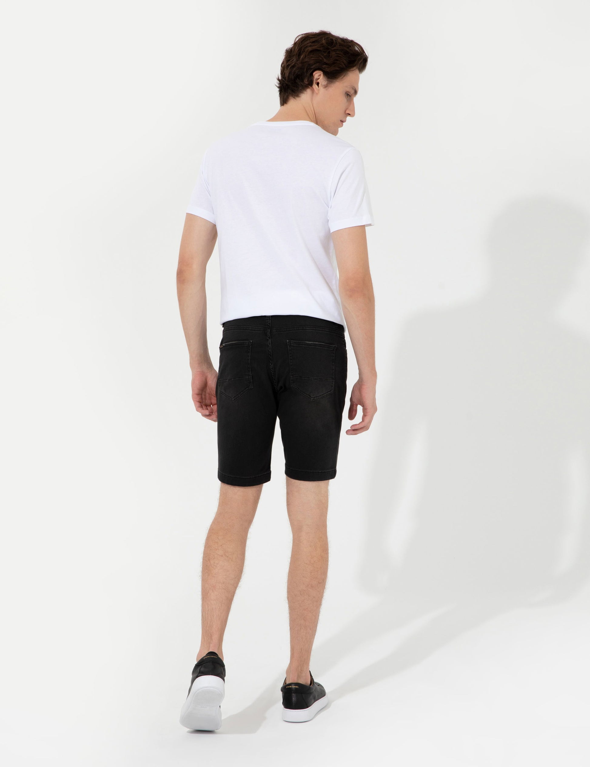 Anthracite Slim Fit Jeans Shorts