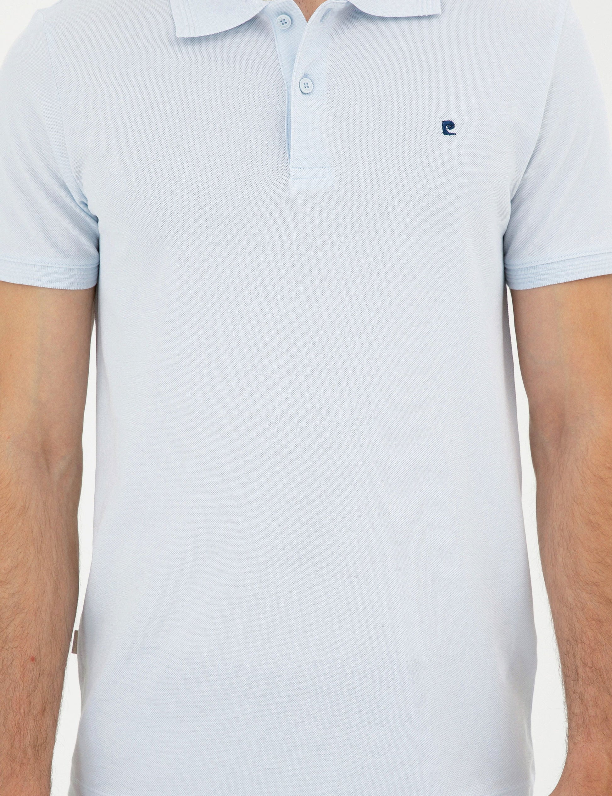 Light Blue Slim Fit Basic T-Shirt