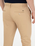 Camel Slim Fit Canvas Pants