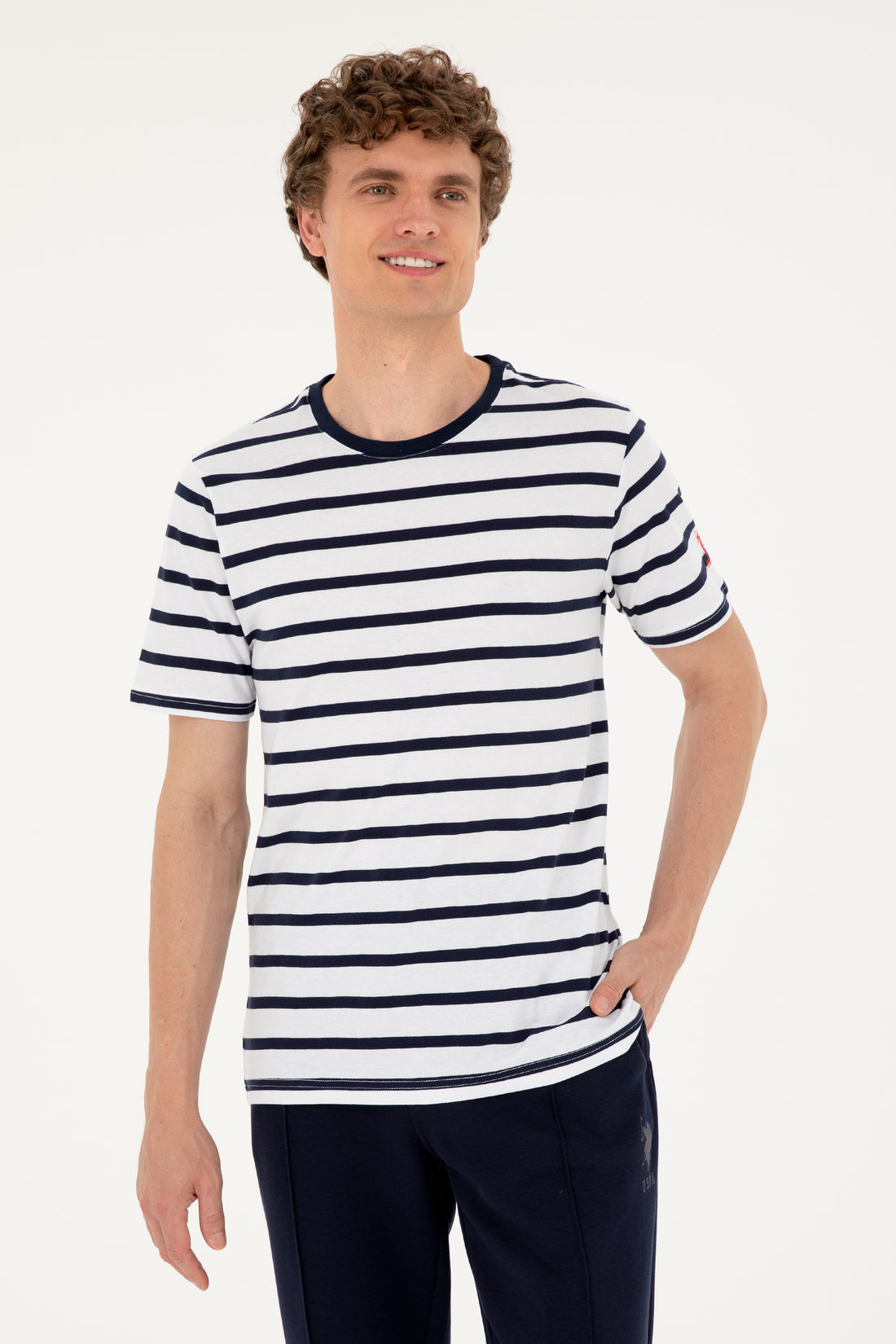 Men's Regular Fit Crew Neck White T-Shirt
