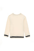 Boy's Cream Crew Neck Sweatshirt