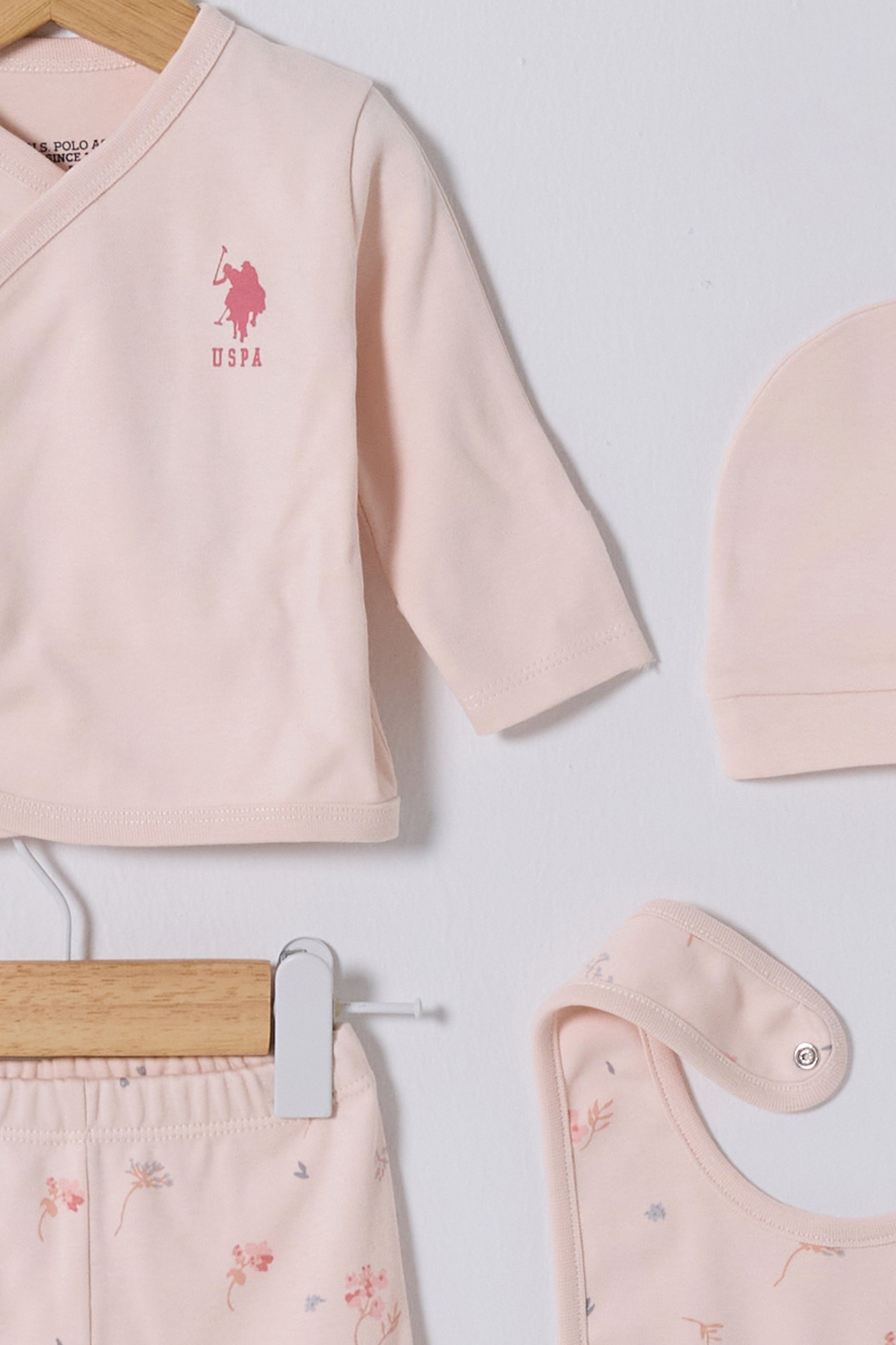 Baby Girl Powder Hospital Outlet 100% Cotton 5 Pcs Zipper Set