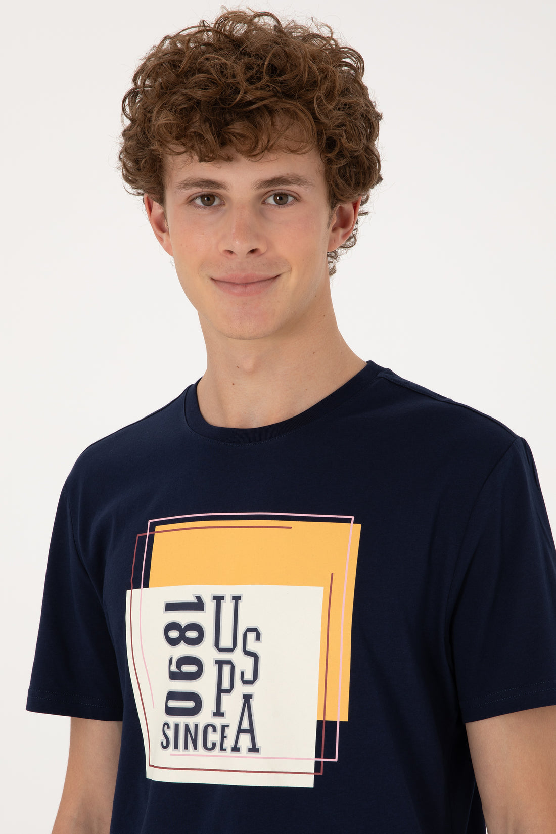 Men's Regular Fit Crew Neck Navy T-Shirt