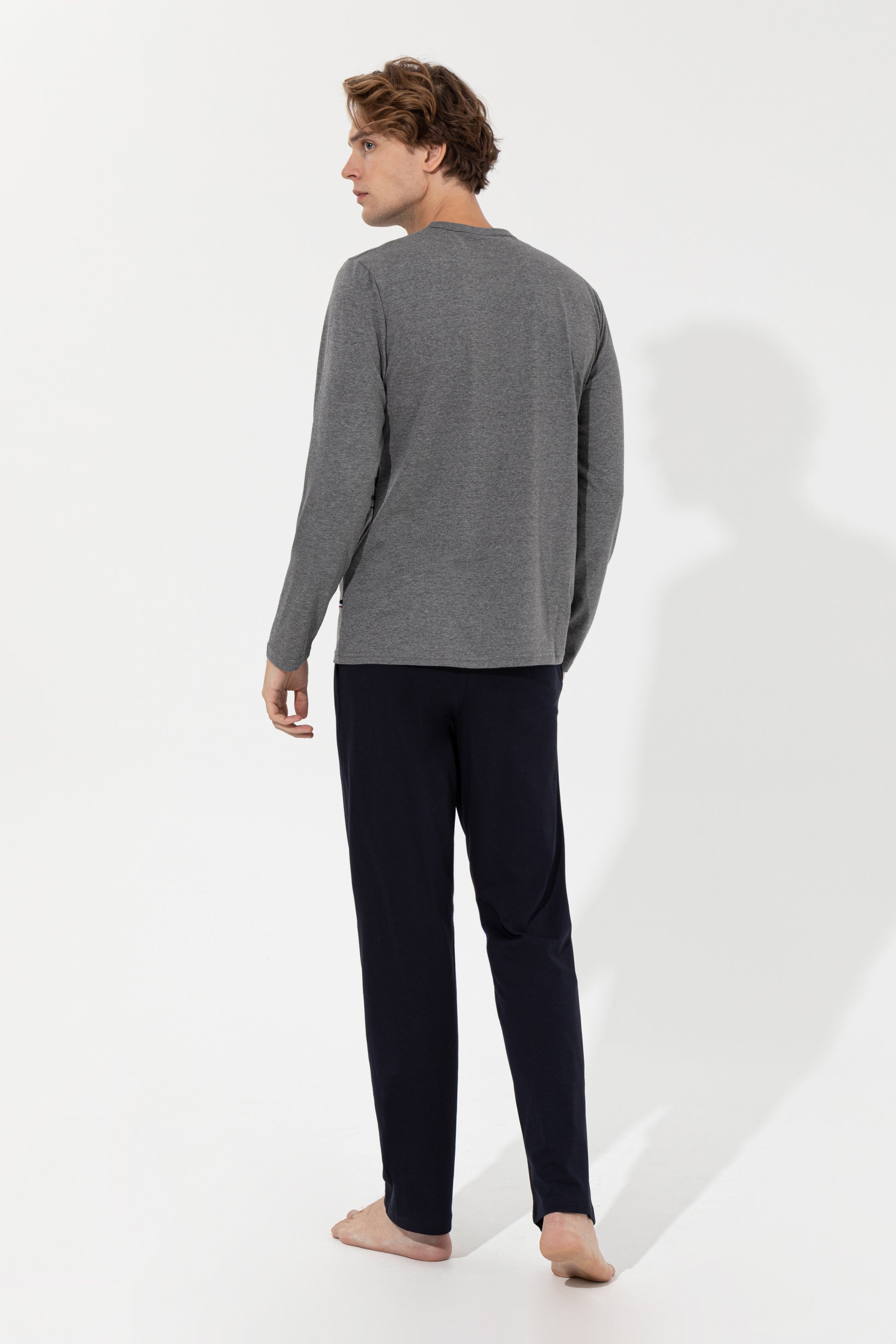 Men's Navy Blue Pajama Set