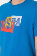 Men's Regular Fit Cobalt Crew Neck T-Shirt