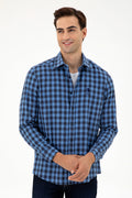 Men's Indigo Long Sleeve Shirt