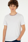 Men's Regular Fit Crew Neck White T-Shirt