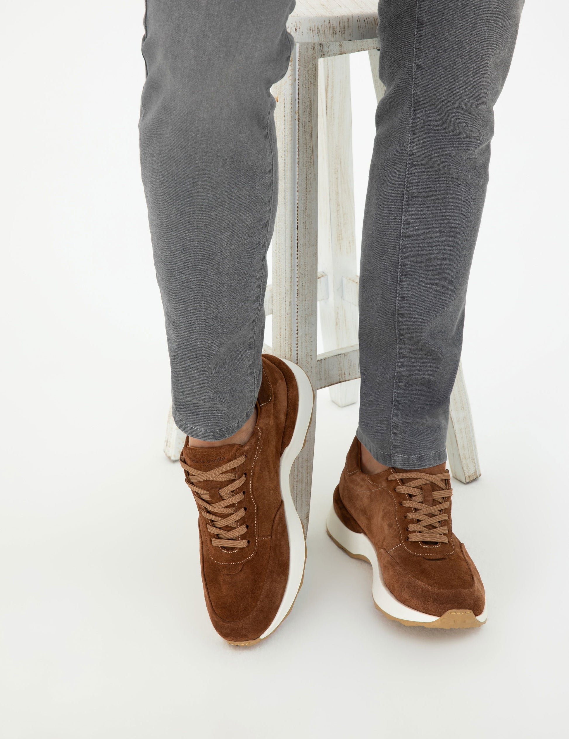Brown 100% Leather Casual Shoes