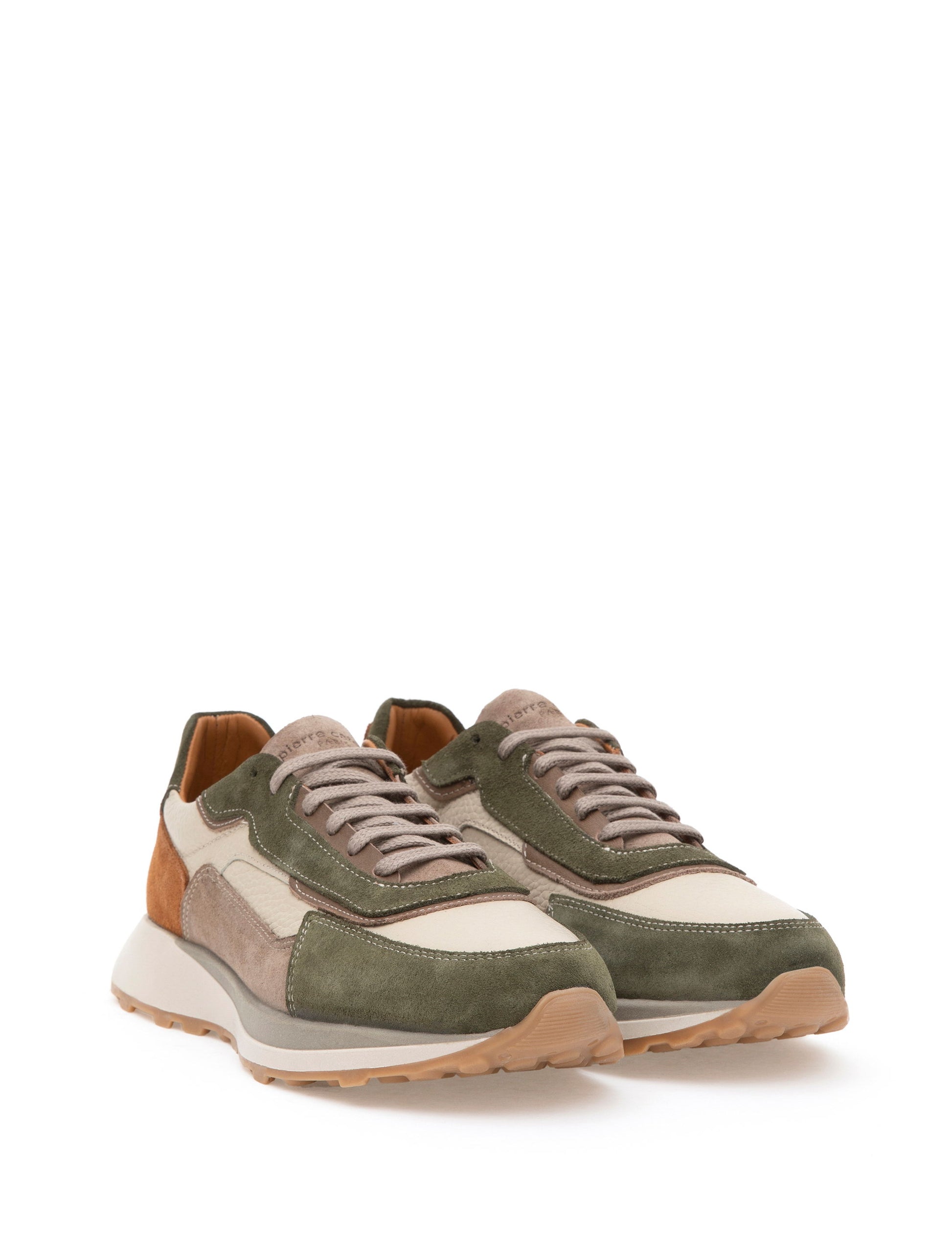 Beige 100% Leather Casual Shoes