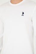 Men's White Basic Sweatshirt