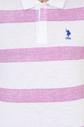 Men's Violet Polo Neck T-Shirt