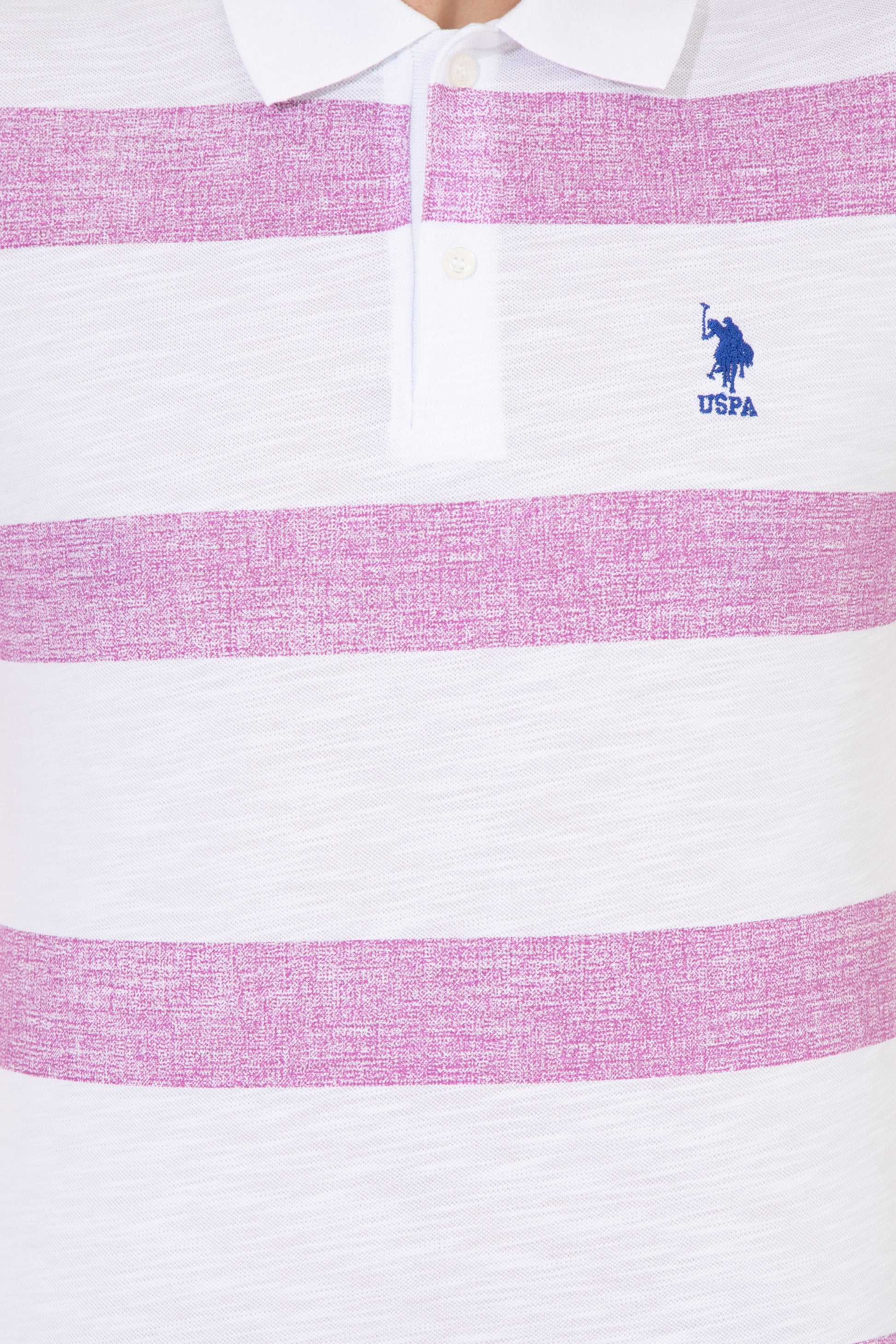 Men's Violet Polo Neck T-Shirt