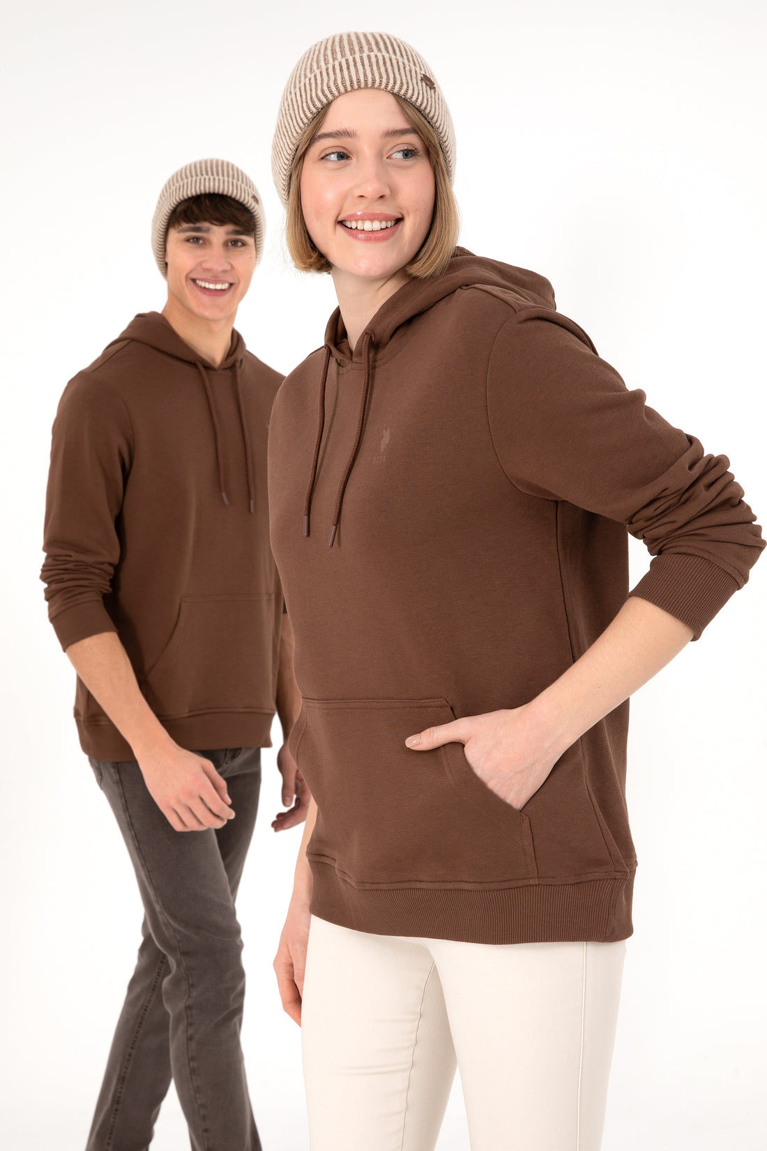 Men's Brown Basic Sweatshirt