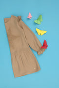 Girls' Sand Long Sleeve Knit Dress